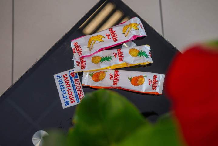 Mini barres fruitées emballées La Réunion